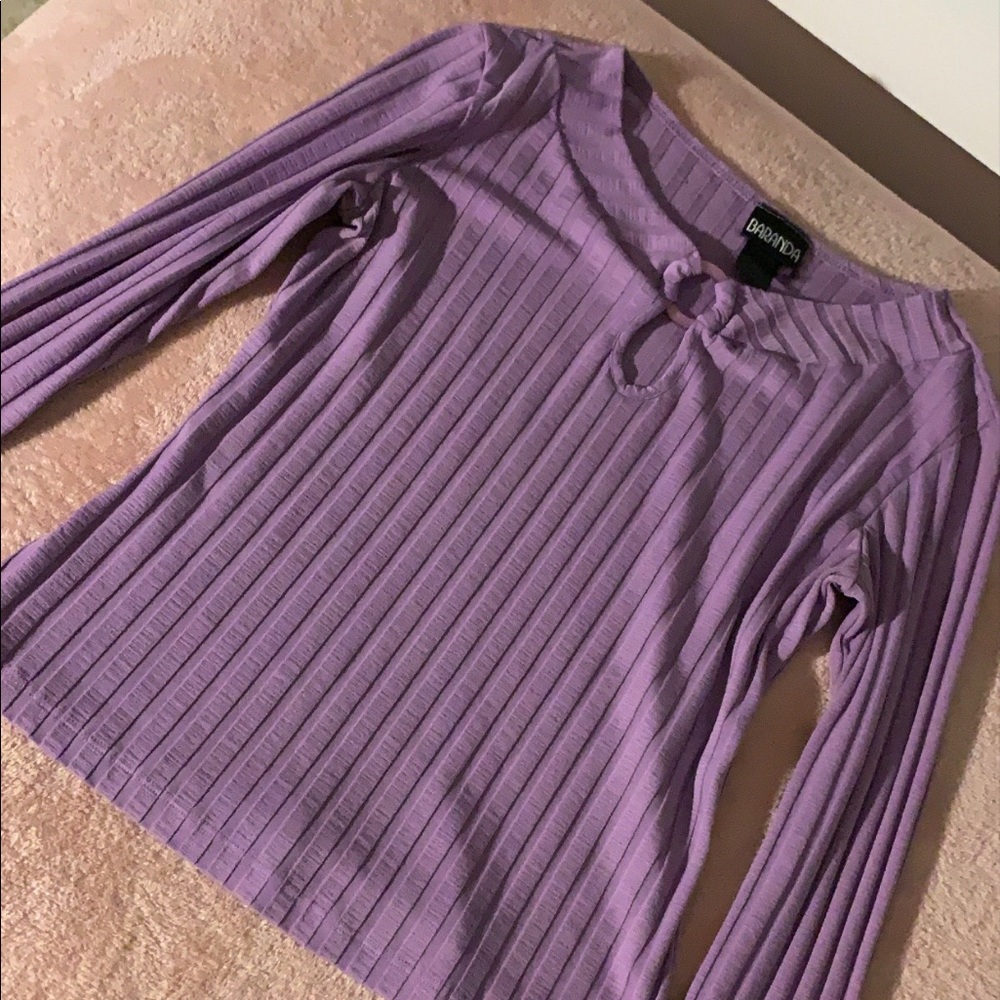 Lilac Long Sleeve Top